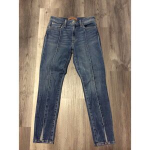Joe's Jeans The Charlie High Rise Skinny Ankle Size 28W Front Seam